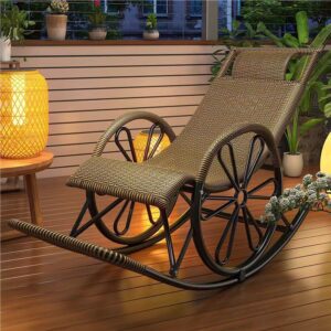 Rattan rocking chair, living room chair, balcony chair, leisure chair, rattan chair