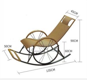 Rattan rocking chair
