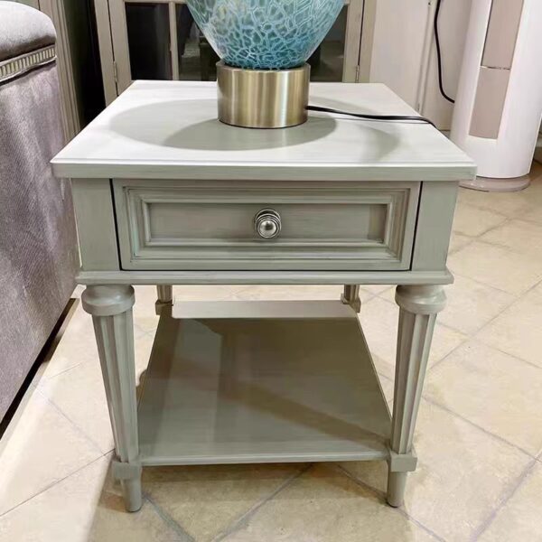 beside table