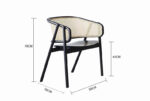 Single Dinning Rattan Chair