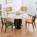 rattan leather chair