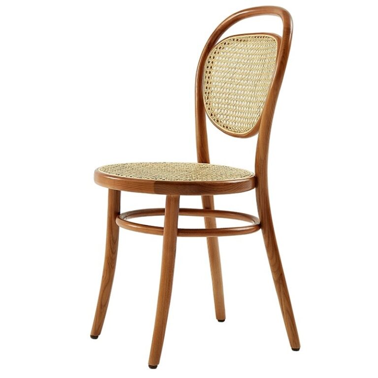 Solid wood rattan chair